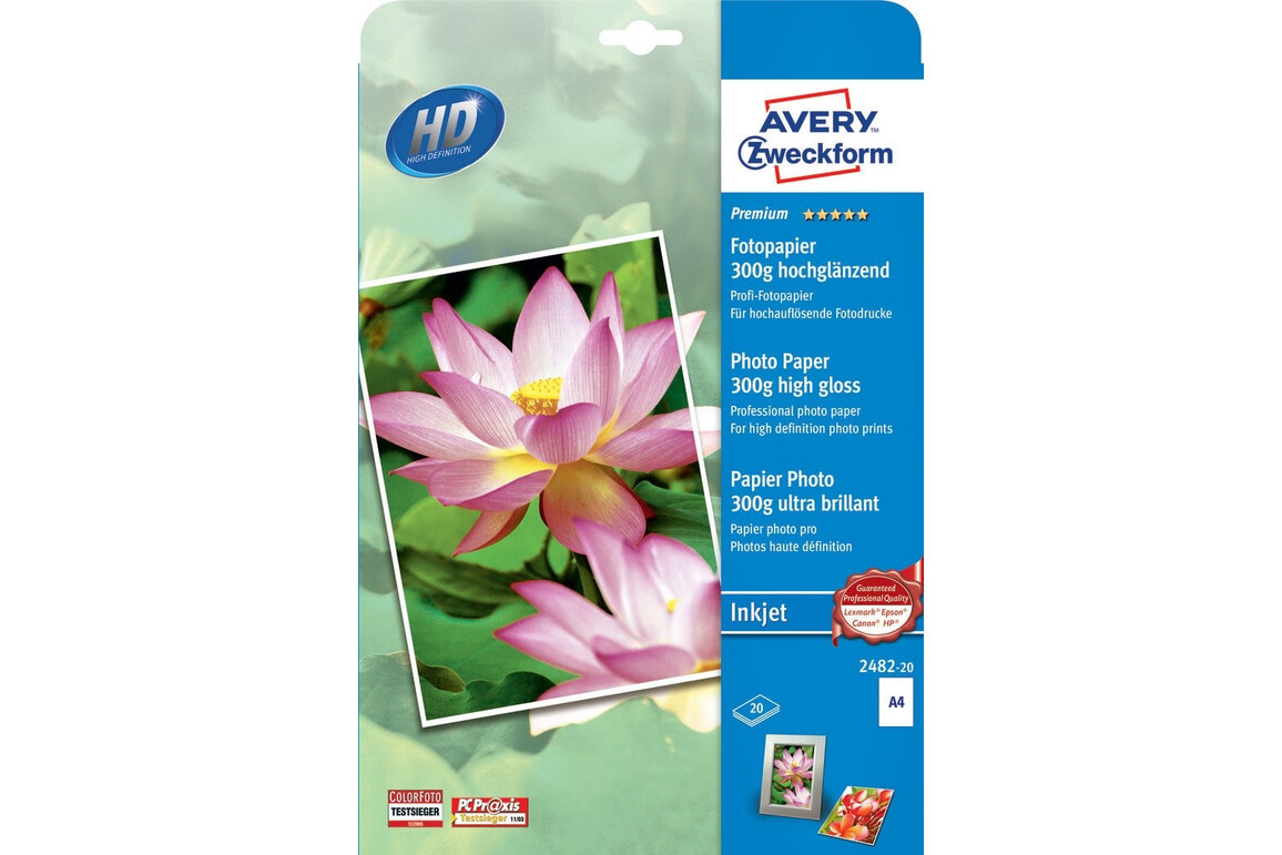 Fotopapier ZWF PREMIUM A4, 300g, 20 Bl, Art.-Nr. 2482-20 - Paterno Shop