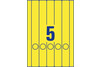 Etiketten A4 Ordnerrücken 38 x 297 mm gelb, Art.-Nr. L474-20-GE - Paterno Shop