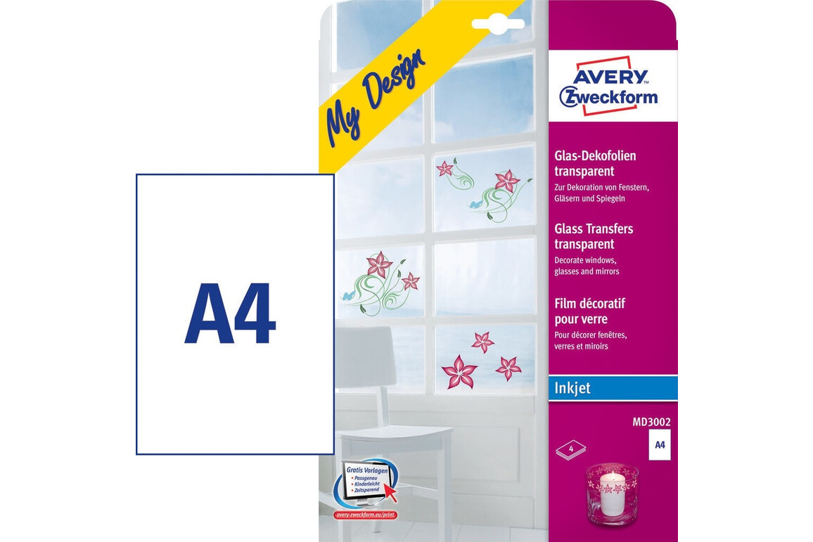Textilfolie ZWF MY DESIGN A4 transp., Art.-Nr. MD3002 - Paterno Shop