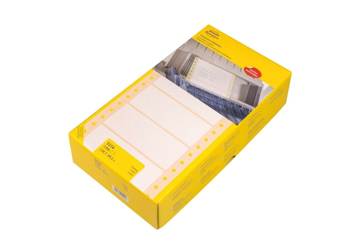 Etiketten Computer 139,7x99,2 1-bahnig, Art.-Nr. 5114ZWF - Paterno Shop