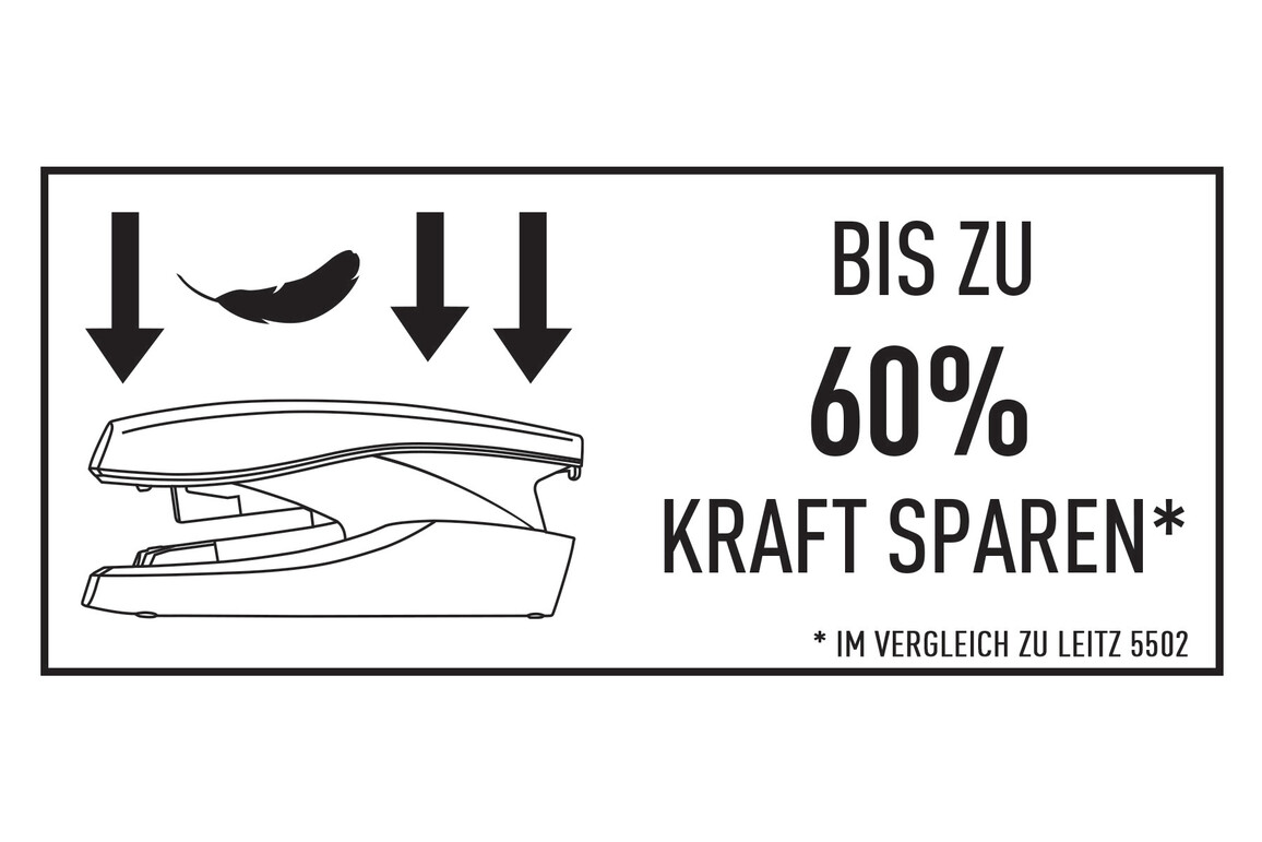 Heftgerät Leitz FC 5603 Softpress schwarz, Art.-Nr. 5603-00-SW - Paterno Shop