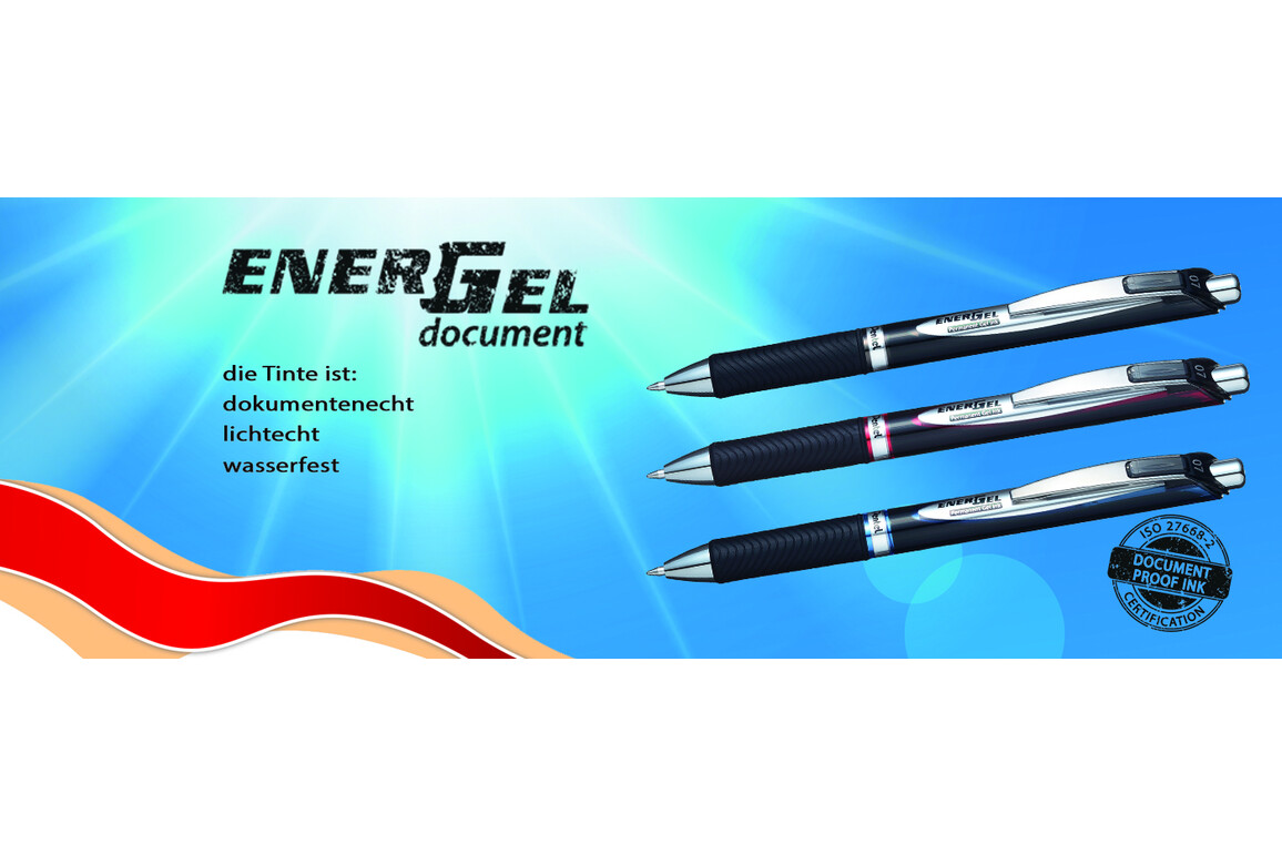 Gelroller Pentel Energel Document grün, Art.-Nr. BLP77-GN - Paterno Shop