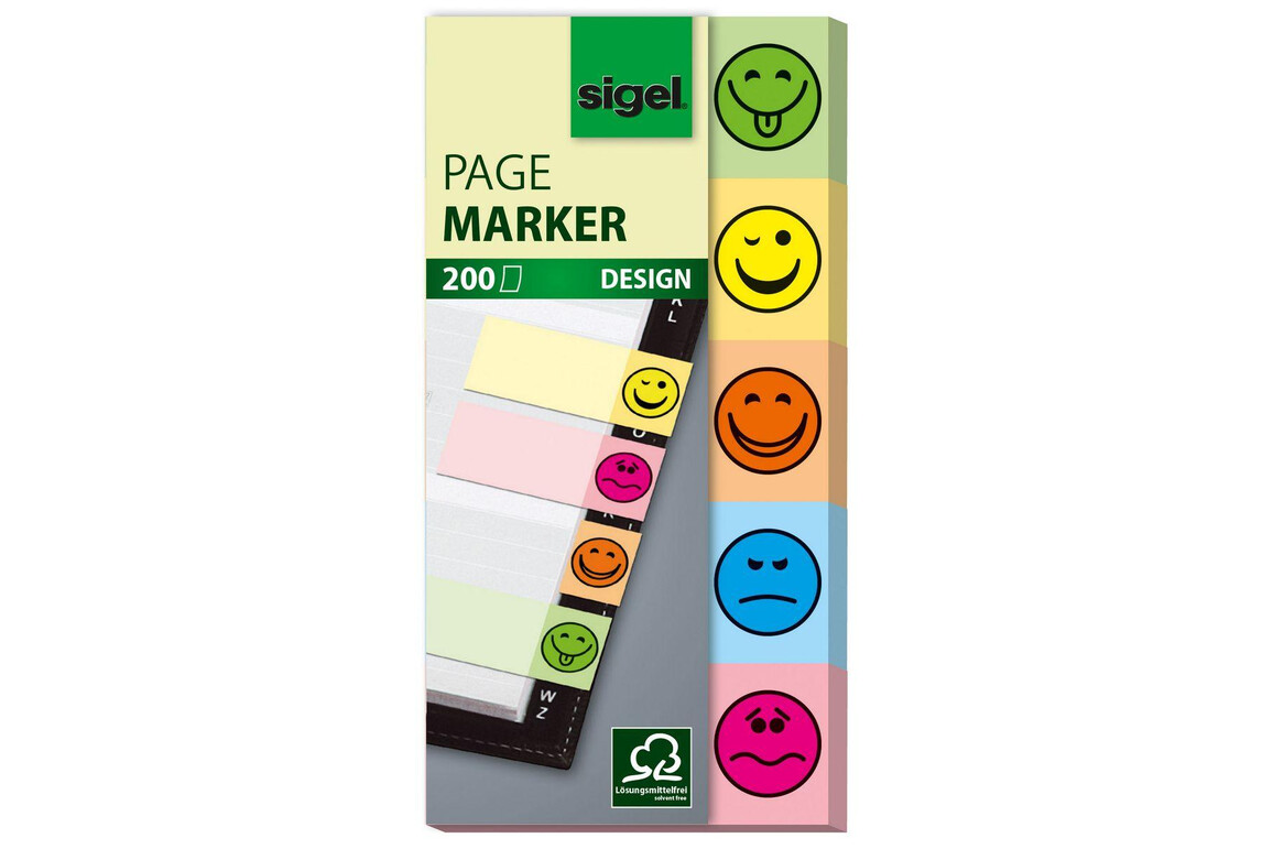 Haftmarker Sigel Design Smile 20x50 mm, Art.-Nr. HN502 - Paterno Shop