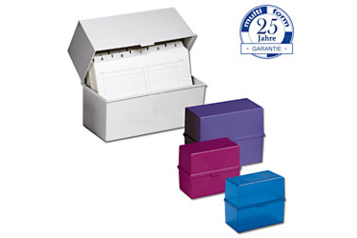 Karteikassette Multiform A7 himbeertransparent, Art.-Nr. 0516-HTR - Paterno Shop