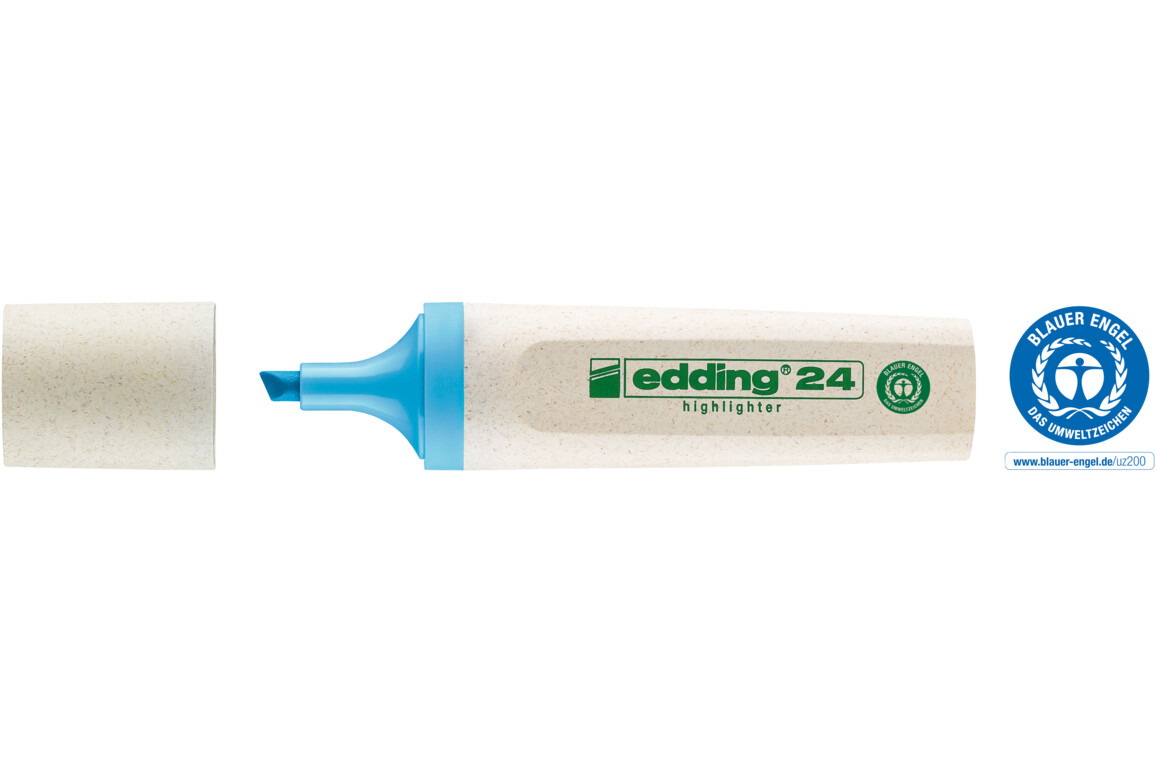 Textmarker Edding 24 EcoLine blau, Art.-Nr. 24EDDING-BL - Paterno Shop