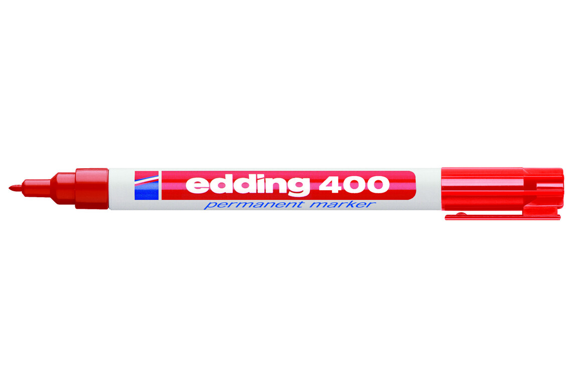 Marker Edding 400 permanent rot, Art.-Nr. 400-RT - Paterno B2B-Shop