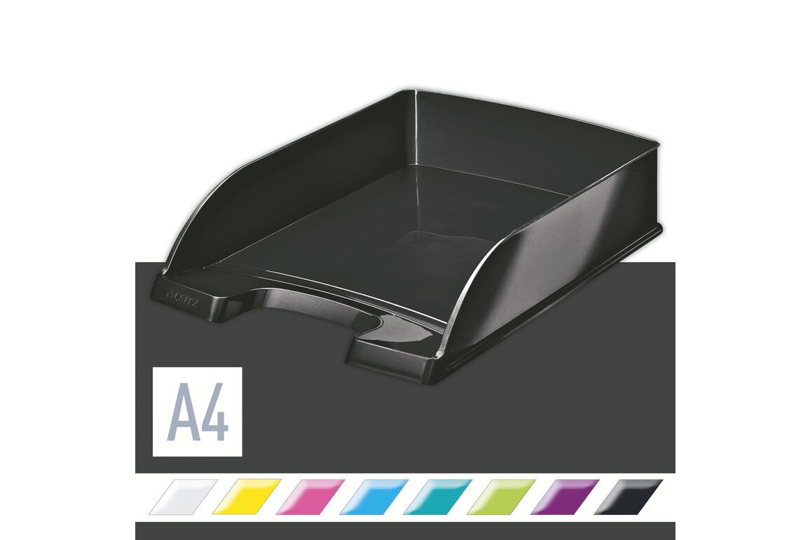 Briefkorb Leitz WOW Plus A4 schwarz, Art.-Nr. 5226-30-SW - Paterno B2B-Shop