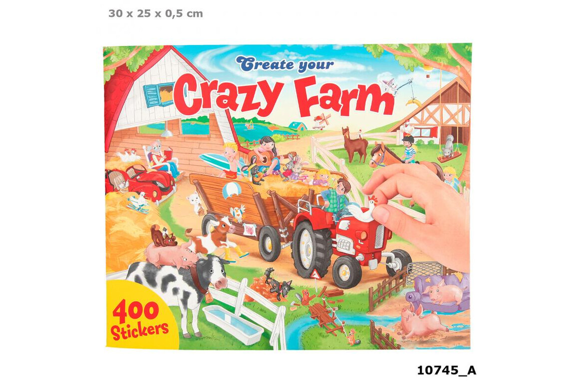 Stickerbuch CREATE YOUR CRAZY FARM, Art.-Nr. 0010745 - Paterno Shop