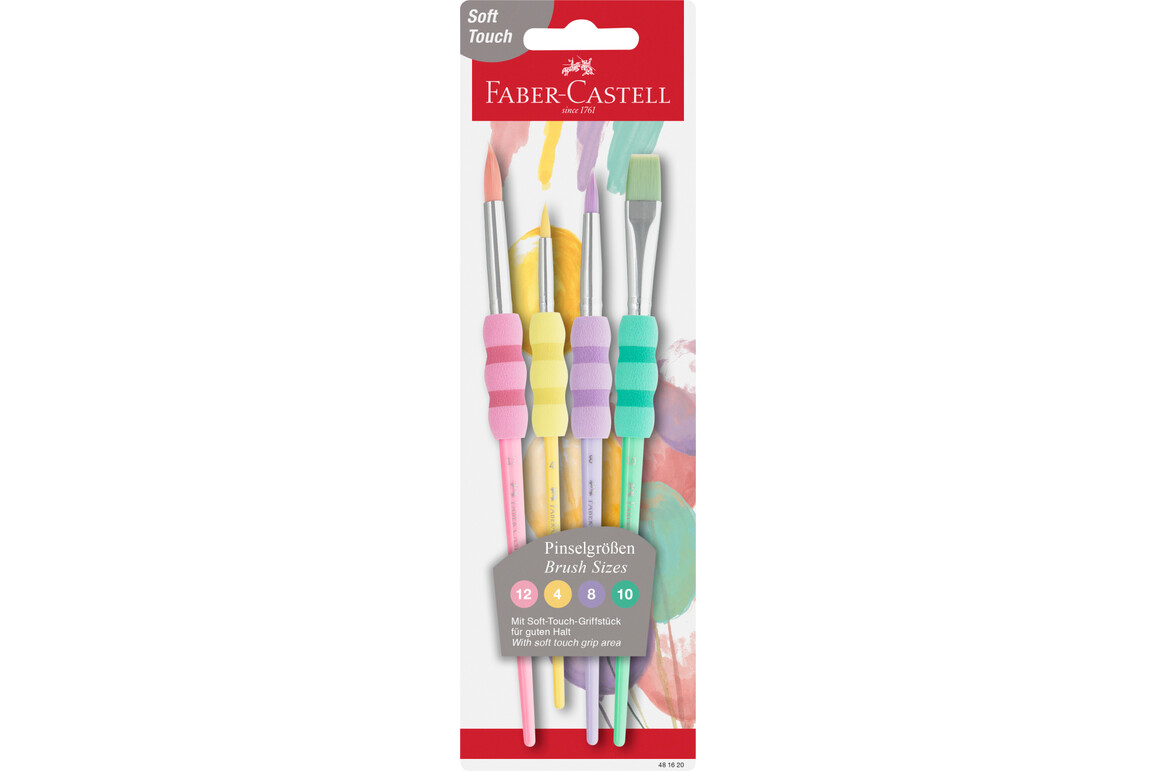 Pinselset Faber Castell 4er Soft, Art.-Nr. 481620 - Paterno Shop