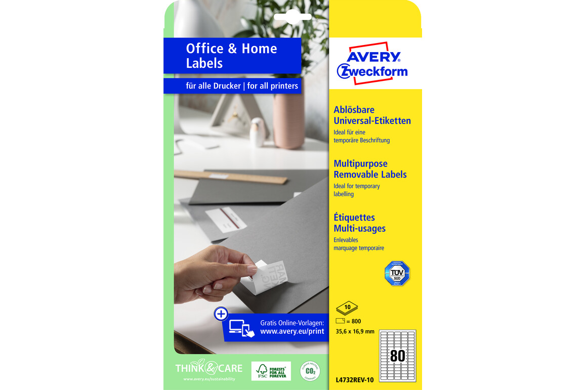 Universaletiketten ZWF ablösbar, 35,6 x16,9 mm, Art.-Nr. L4732REV-10 - Paterno Shop Universaletiketten ZWF ablösbar, 35,6 x16,9 mm, Art.-Nr. L4732REV-10 - Paterno Shop