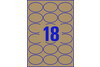 Etiketten ZWF 63,5x42,3mm naturbraun, Art.-Nr. L7103-25 - Paterno Shop