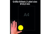 Etikett Neon 63,5mm gelb, Art.-Nr. L7670Y-25 - Paterno Shop