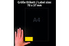 Kopieretiketten ZWF 70 x 37 mm, gelb, Art.-Nr. 3451ZWF - Paterno Shop