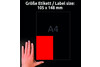 Kopieretiketten ZWF 105 x 148 mm, rot, Art.-Nr. 3456ZWF - Paterno Shop