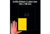 Kopieretiketten ZWF 105 x 148 mm, gelb, Art.-Nr. 3459ZWF - Paterno Shop