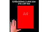 Kopieretiketten ZWF 210 x 297 mm, rot, Art.-Nr. 3470ZWF - Paterno Shop