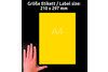 Kopieretiketten ZWF 210 x 297 mm, gelb, Art.-Nr. 3473ZWF - Paterno Shop
