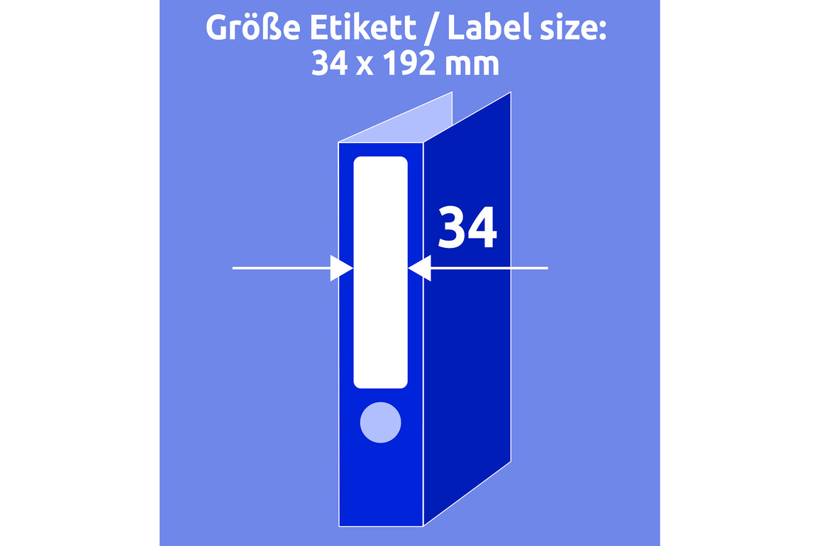 Etiketten Ordnerrücken A4 192x34 mm weiss, Art.-Nr. L6060-100 - Paterno Shop Etiketten Ordnerrücken A4 192x34 mm weiss, Art.-Nr. L6060-100 - Paterno Shop