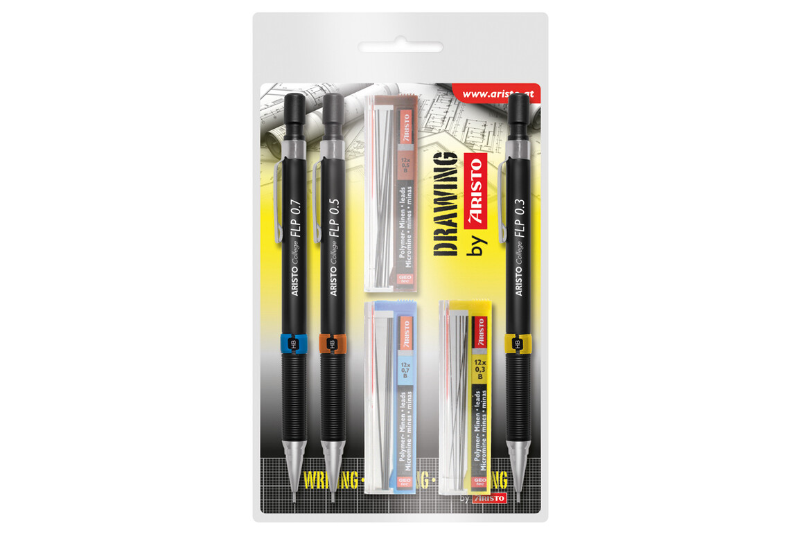 Druckbleistift Set Aristo Geo-Pen 3+3, Art.-Nr. AR23559 - Paterno Shop