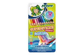 Farbstifte Jolly SUPERSTICKS AQUA 12er Metalletui, Art.-Nr. 3001-0001 - Paterno Shop