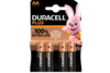 Batterie Duracell Mignon AA 1,5V - 4er Packung, Art.-Nr. MN1500-4 - Paterno Shop