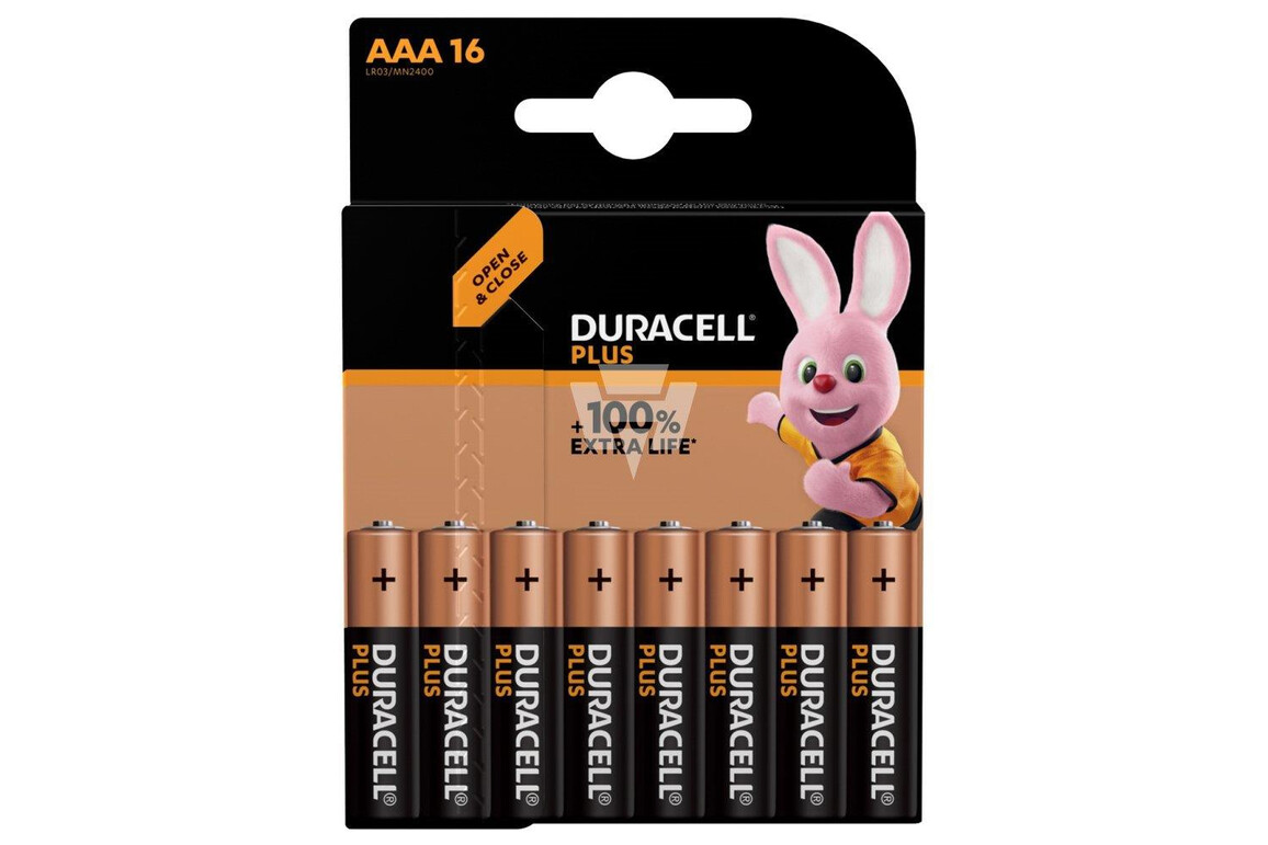 Batterie Duracell Micro1,5 Volt AAA (LR3) 16er Pkg, Art.-Nr. MN2400-16 - Paterno Shop