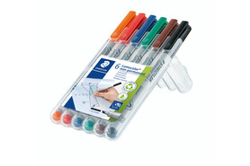 Folienschreiber Staedtler LC B WL WP6, Art.-Nr. 312WP6 - Paterno Shop