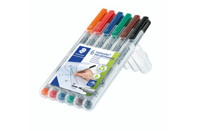 Folienschreiber Staedtler LC M WL WP6, Art.-Nr. 315WP6 - Paterno Shop