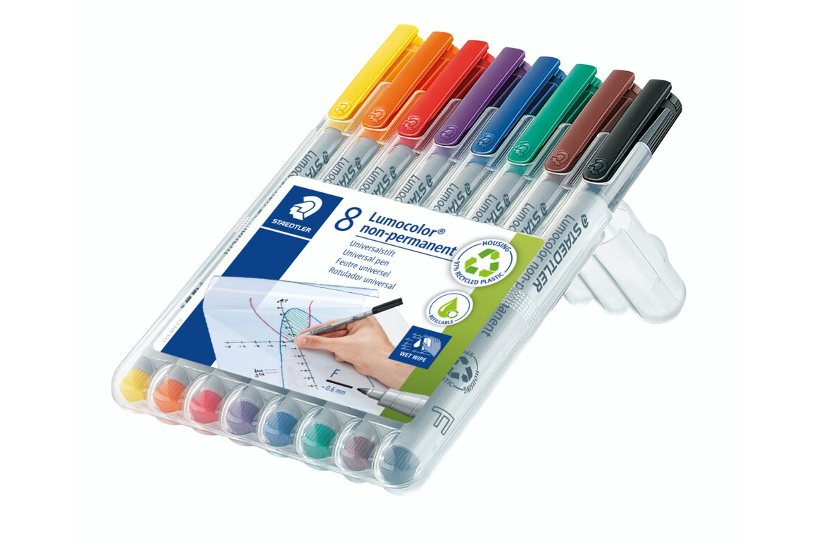 Folienschreiber Staedtler LC F WL WP8, Art.-Nr. 316WP8 - Paterno Shop