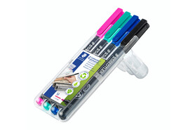 Folienschreiber Staedtler LC M WF WP4, Art.-Nr. 317WP4 - Paterno Shop