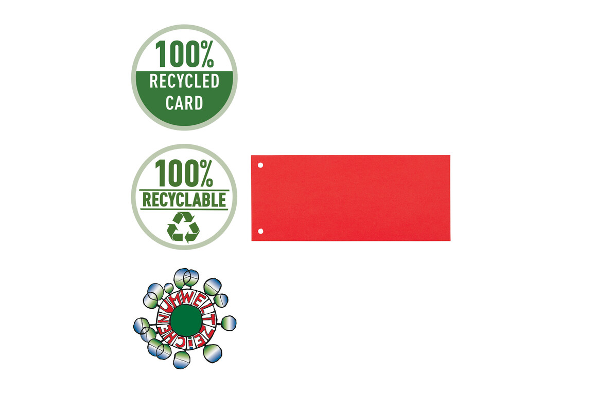 Trennstreifen Bene 240x100mm rot, Art.-Nr. 201950-RT - Paterno B2B-Shop