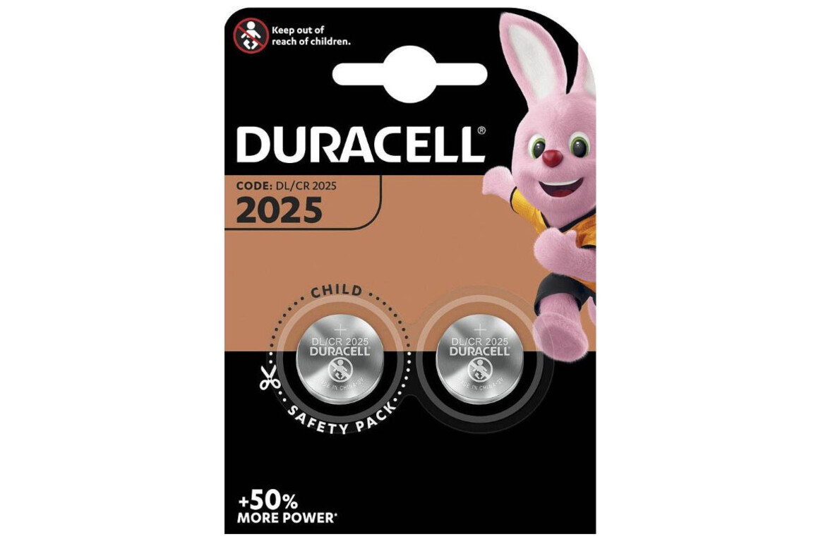 Knopfbatterie Duracell 3 Volt, Art.-Nr. CR2025 - Paterno B2B-Shop