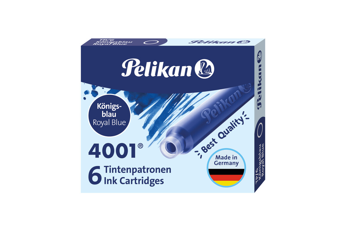 Tintenpatrone Pelikan TP/6 4001 königsblau, Art.-Nr. 315000-BL - Paterno Shop