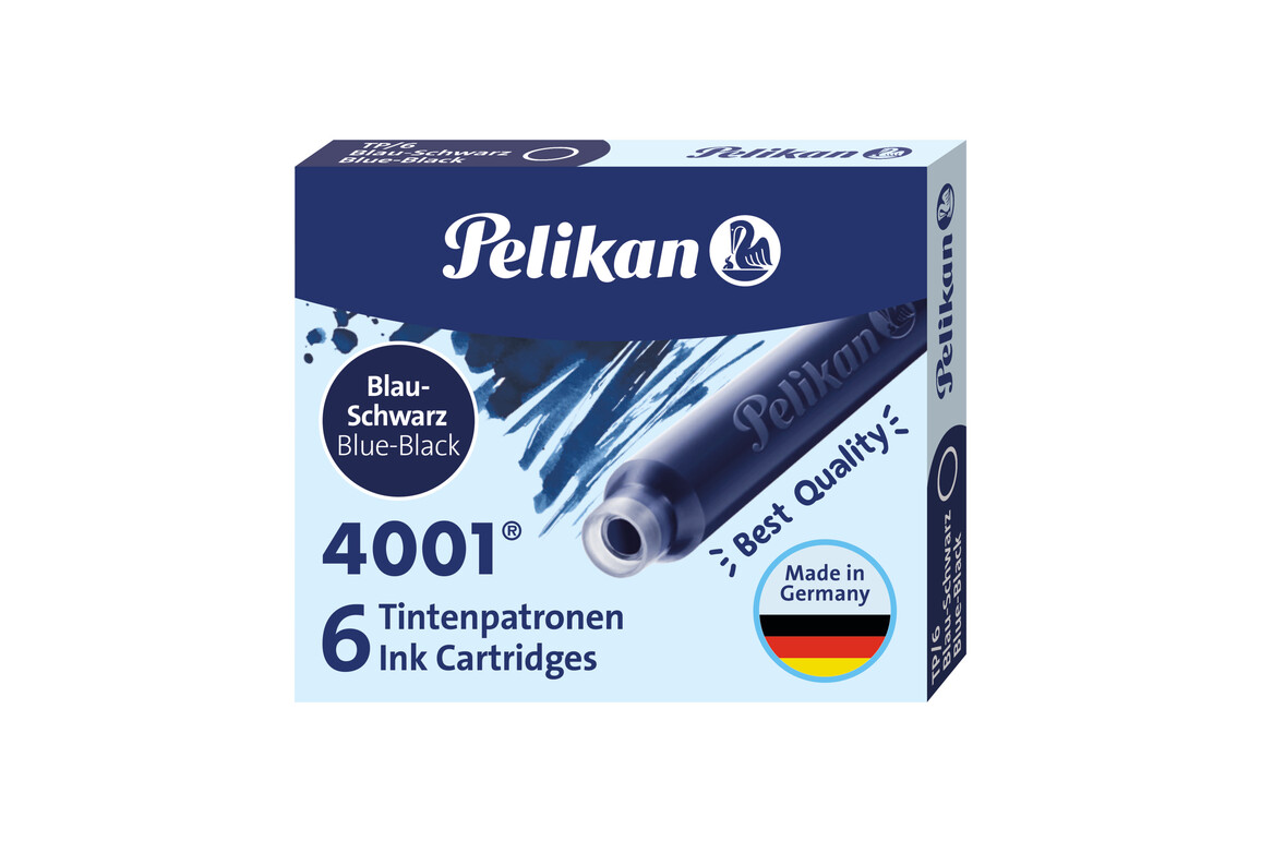 Tintenpatrone Pelikan TP/6 4001 blau-schwarz, Art.-Nr. 315000-BLSW - Paterno Shop