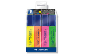 Textmarker Staedtler TOPSTAR 364 4 er Set, Art.-Nr. 364-WP4 - Paterno B2B-Shop