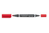 Folienschreiber Staedtler DUO 2 Rundspitzen rot, Art.-Nr. 348-RT - Paterno Shop