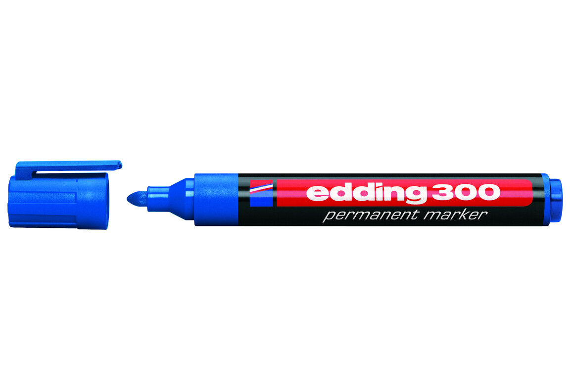 Marker Edding 300 permanent blau, Art.-Nr. 300-BL - Paterno Shop