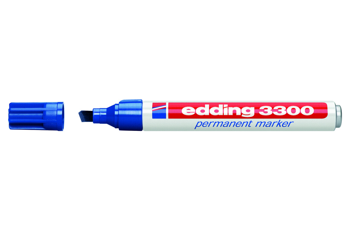 Marker Edding 3300 blau permanent, Art.-Nr. 3300-BL - Paterno Shop