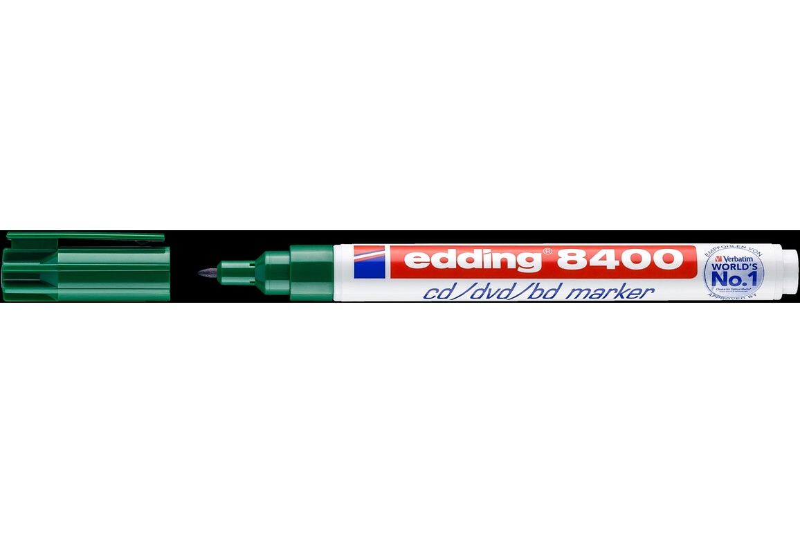 Marker CD Edding 8400 grün permanent, Art.-Nr. 8400-GN - Paterno Shop