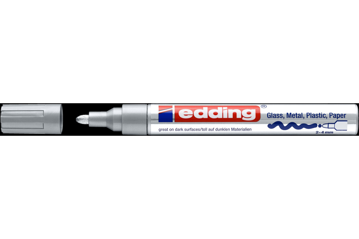 Lackmarker Edding 750 silber, Art.-Nr. 750-SI - Paterno Shop