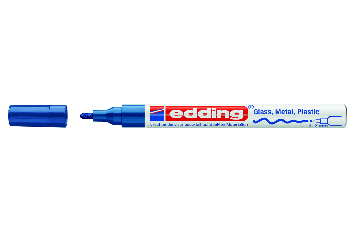 Lackmarker Edding 751 blau, Art.-Nr. 751-BL - Paterno B2B-Shop