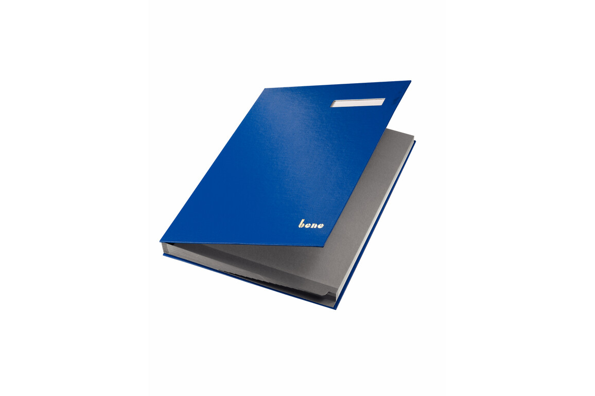 Unterschriftenbuch Bene A4 blau, Art.-Nr. 76400-BL - Paterno Shop