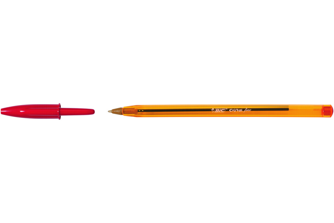 Kugelschreiber Bic Cristal F rot, Art.-Nr. CRISTAL-FEIN-RT - Paterno Shop