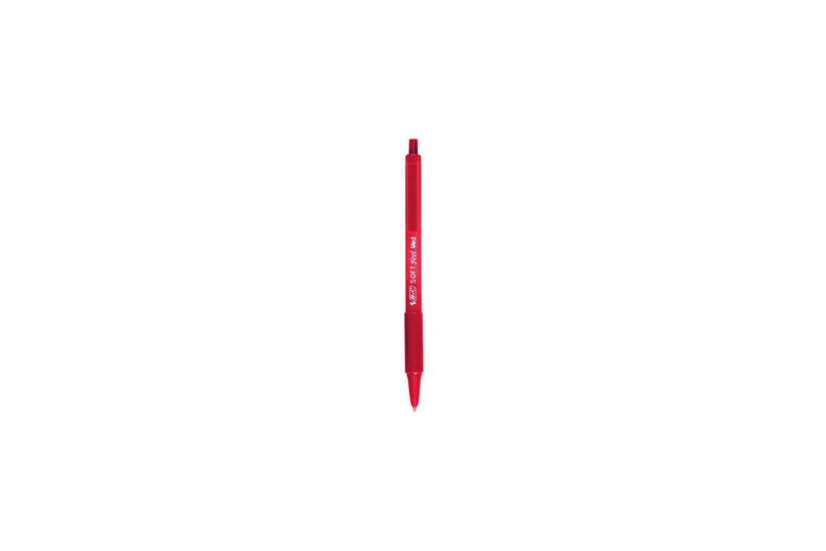 Kugelschreiber Bic Soft Feel rot, Art.-Nr. SOFT-FEEL-CLIC-RT - Paterno Shop