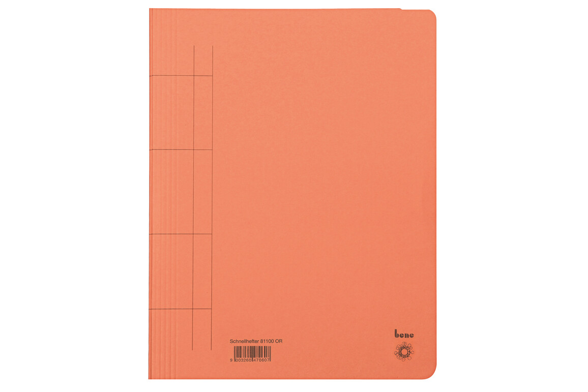 Schnellhefter Bene A4 orange, Art.-Nr. 081100-OR - Paterno B2B-Shop