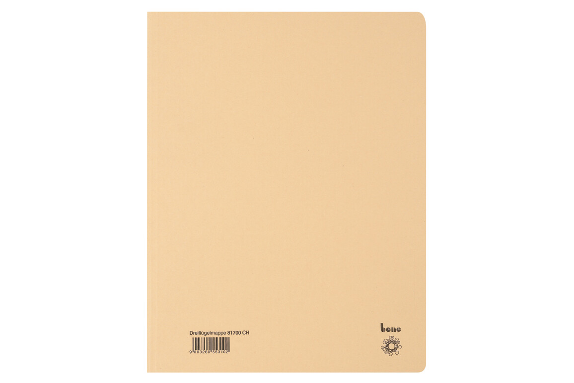 Dreiflügelmappe Bene A4 chamois, Art.-Nr. 081700-CH - Paterno Shop