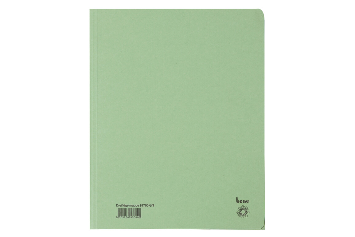 Dreiflügelmappe Bene A4 grün, Art.-Nr. 081700-GN - Paterno Shop