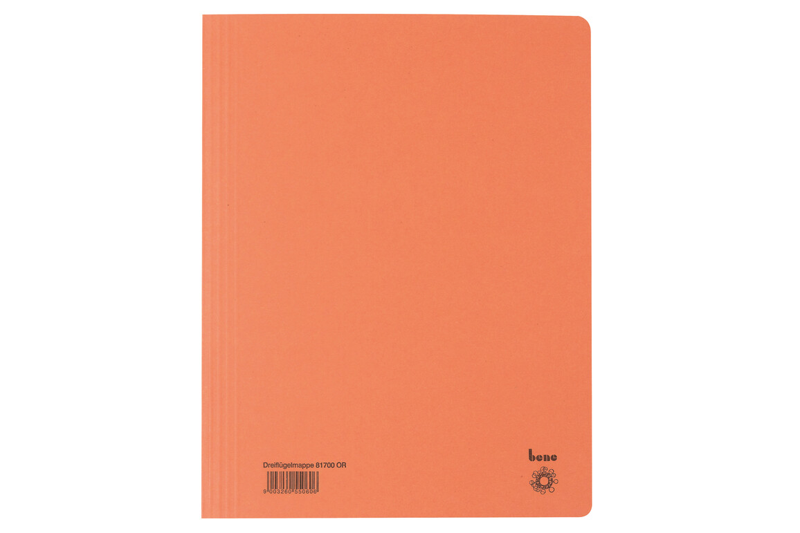 Dreiflügelmappe Bene A4 orange, Art.-Nr. 081700-OR - Paterno Shop