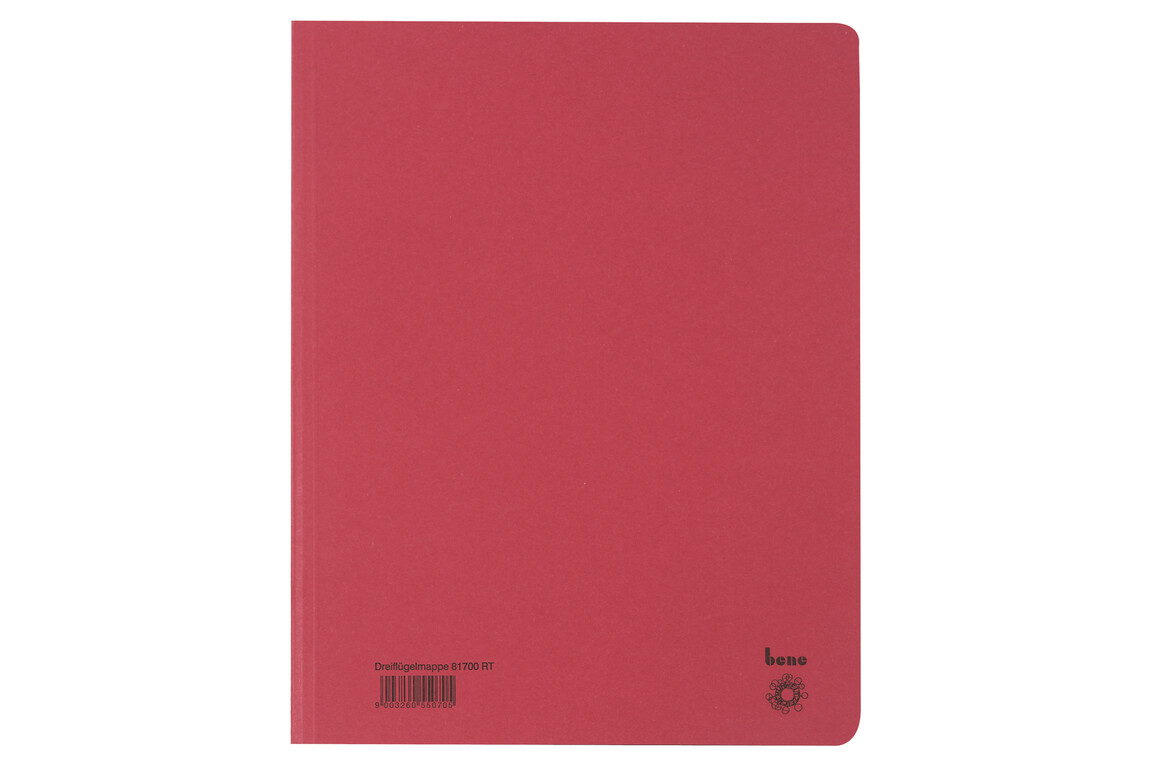 Dreiflügelmappe Bene A4 rot, Art.-Nr. 081700-RT - Paterno Shop