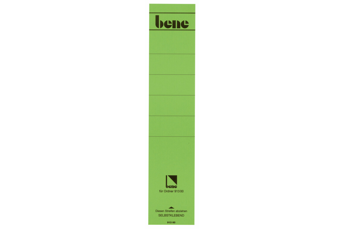 Rückenschilder Bene für 91300 grün, Art.-Nr. 091360-GN - Paterno Shop